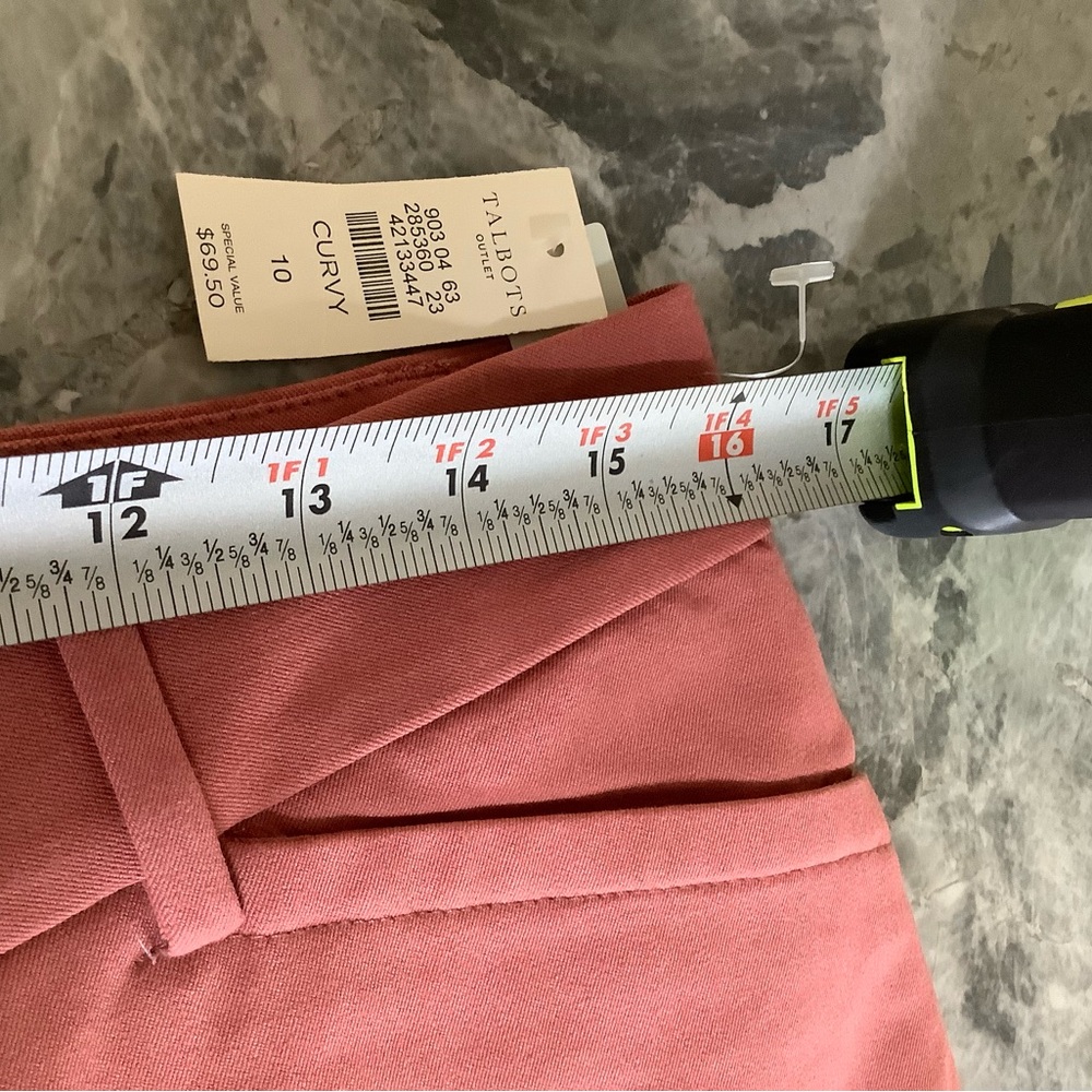 Talbots Curvy Fit Rust Pants size 10 NWT. - Picture 11 of 14